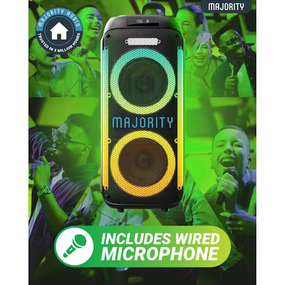 Majority Pulse 2 Party Speaker | 120W | 1000003090 Majority Pulse 2 Party Speaker | 120W | 1000003090