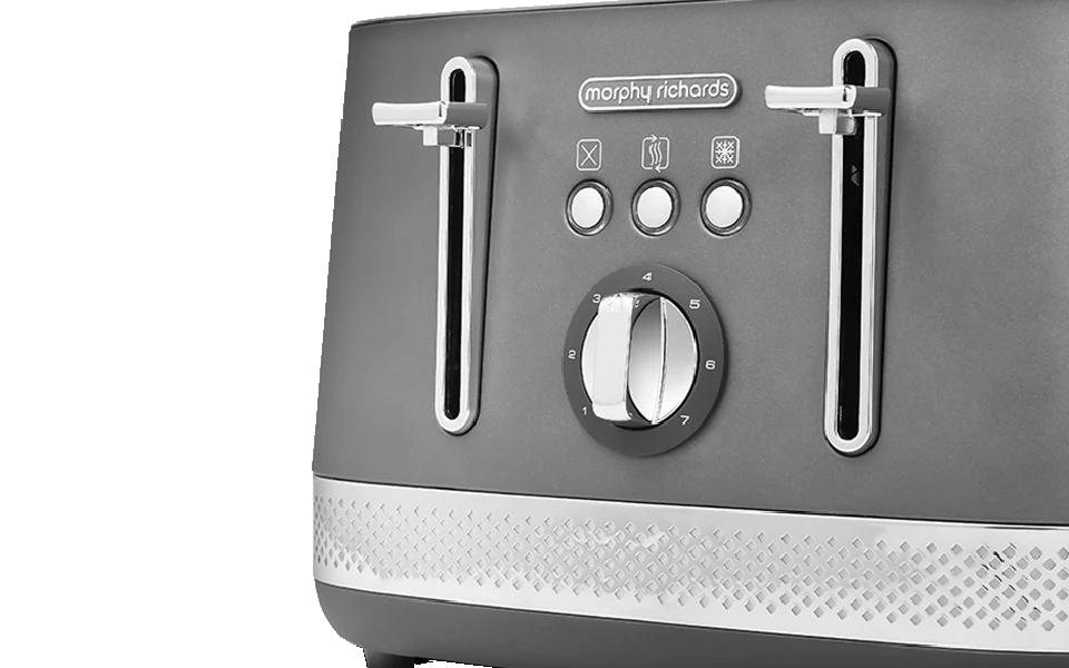 Morphy Richards Illumination Grey Toaster | 4 Slice | Titanium | 248022 Morphy Richards Illumination Grey Toaster | 4 Slice | Titanium | 248022