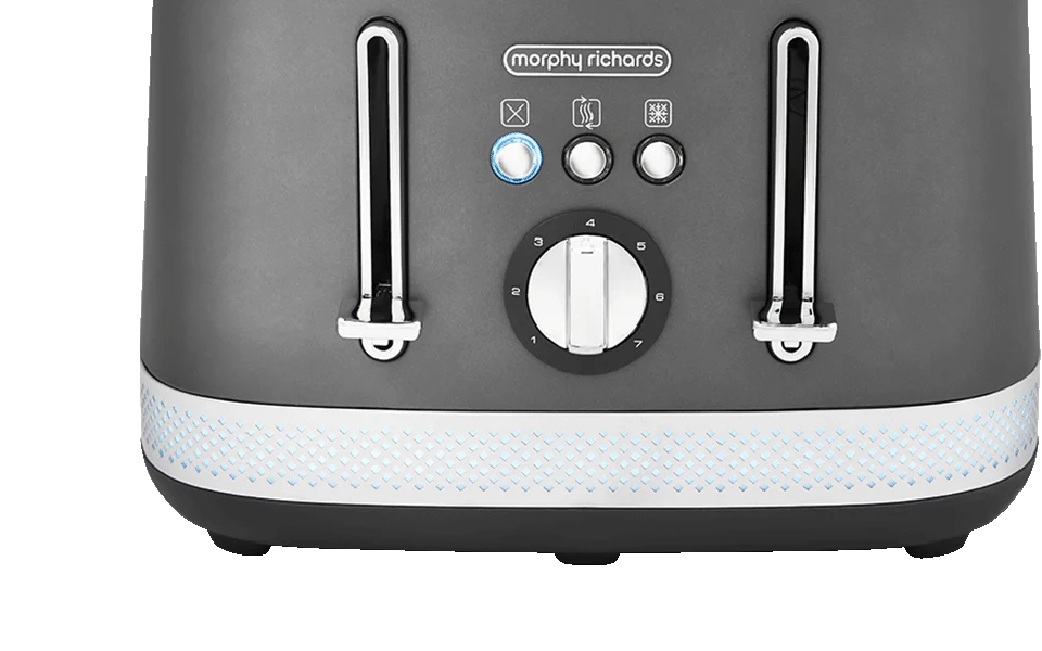 Morphy Richards Illumination Grey Toaster | 4 Slice | Titanium | 248022 Morphy Richards Illumination Grey Toaster | 4 Slice | Titanium | 248022