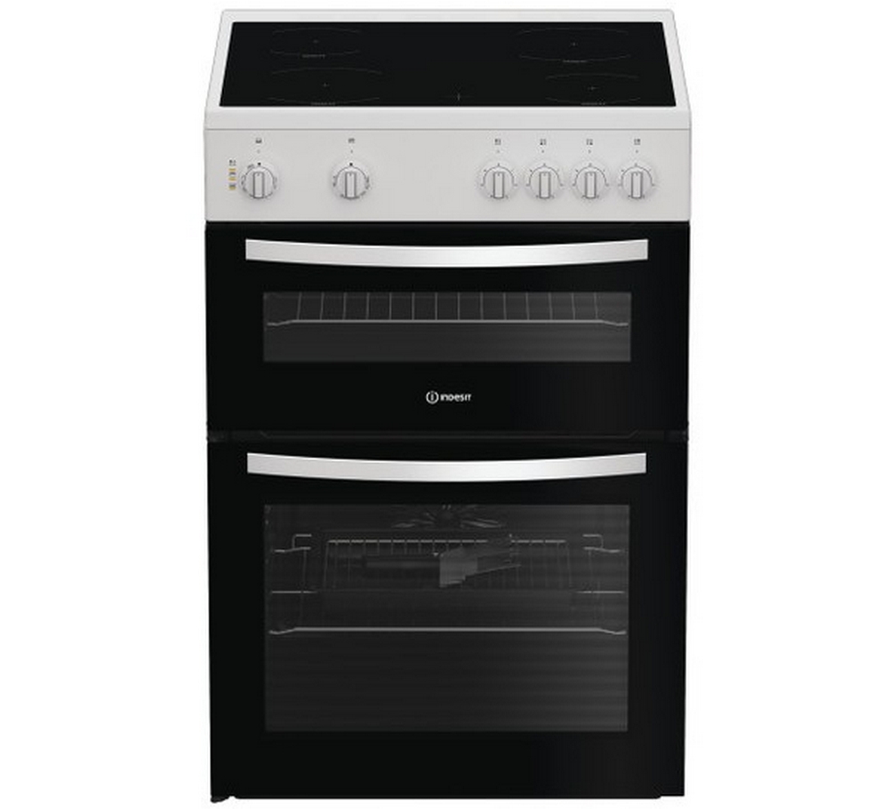 Indesit 60cm Ceramic Hob Cooker | White | IDE6VMW Indesit 60cm Ceramic Hob Cooker | White | IDE6VMW