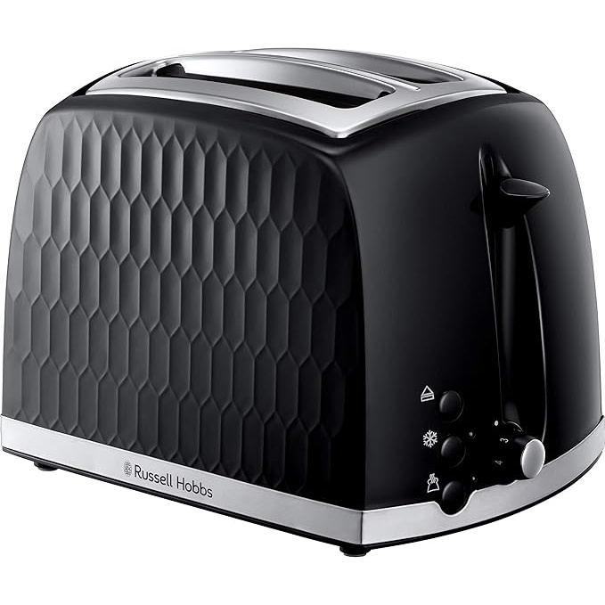 Russell Hobbs Honeycomb Toaster | 2 Slice | Black | 26061-0 Russell Hobbs Honeycomb Toaster | 2 Slice | Black | 26061-0