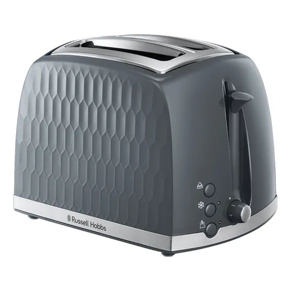 Russell Hobbs Honeycomb Toaster | 2 Slice | Grey | 26063 Russell Hobbs Honeycomb Toaster | 2 Slice | Grey | 26063