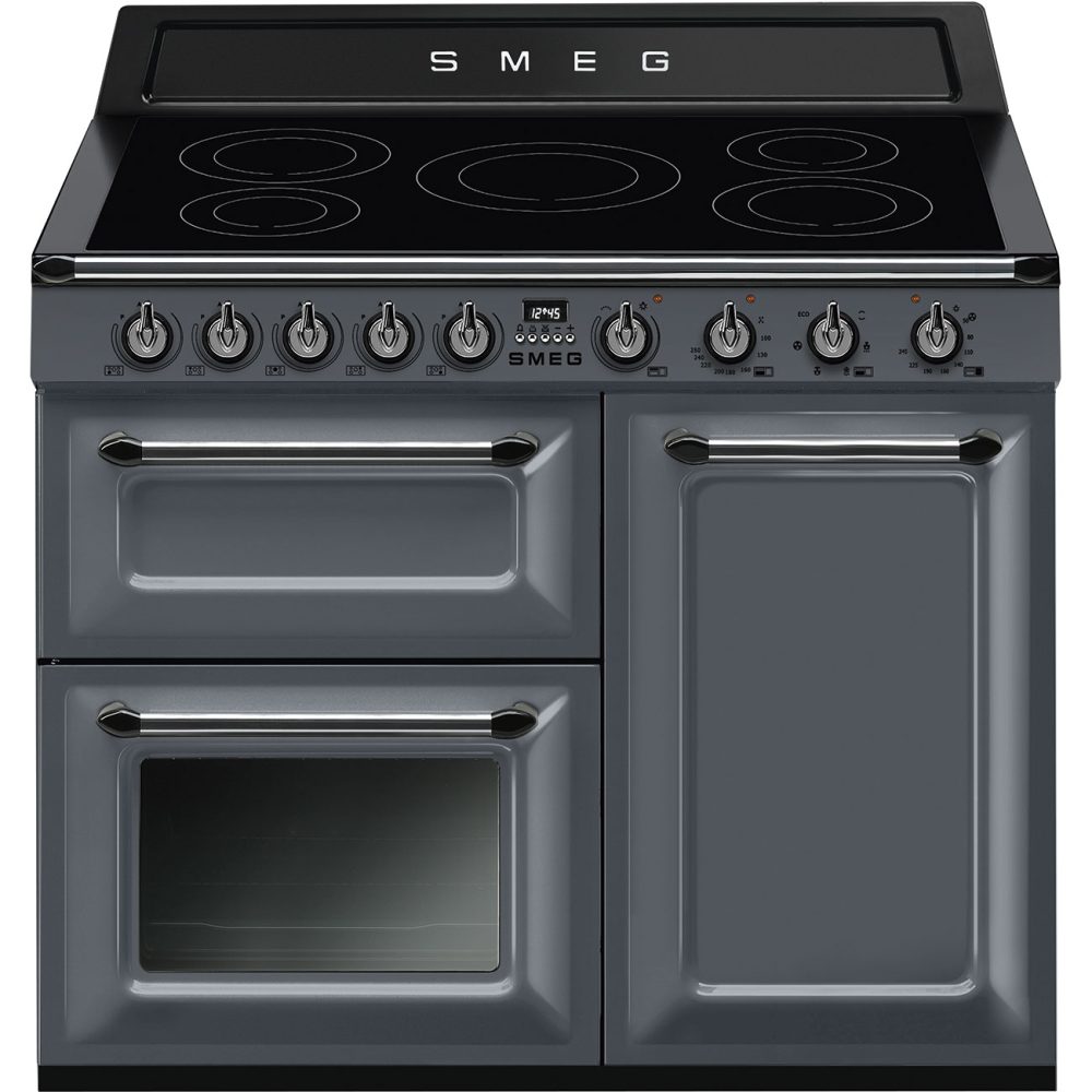 Smeg 100cm Victoria Triple Cavity Cooker | Induction Hob | Slate Grey | TR103IGR Smeg 100cm Victoria Triple Cavity Cooker | Induction Hob | Slate Grey | TR103IGR