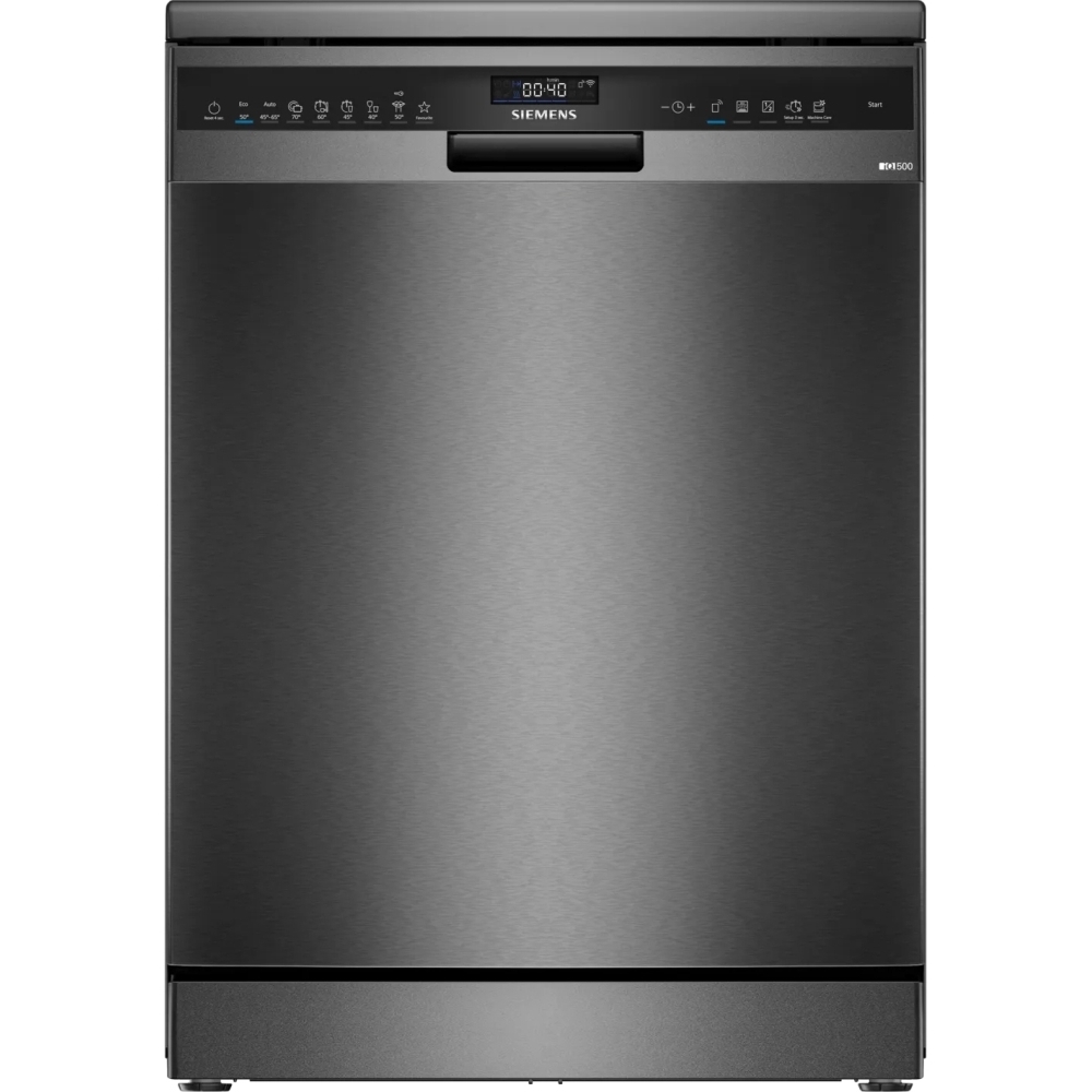 Siemens IQ500 60cm Freestanding Dishwasher I Brushed Black Steel I SN25EC13CE Siemens IQ500 60cm Freestanding Dishwasher I Brushed Black Steel I SN25EC13CE
