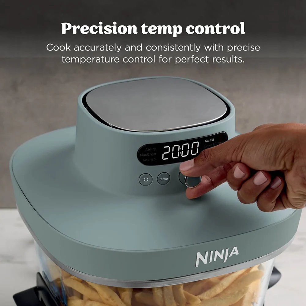 Ninja Crispi Pro 7-in-1 XL Glass Air Fryer I Grey I AS101UKGY Ninja Crispi Pro 7-in-1 XL Glass Air Fryer I Grey I AS101UKGY