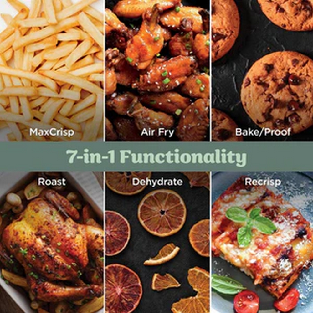 Ninja Crispi Pro 7-in-1 XL Glass Air Fryer I Grey I AS101UKGY Ninja Crispi Pro 7-in-1 XL Glass Air Fryer I Grey I AS101UKGY