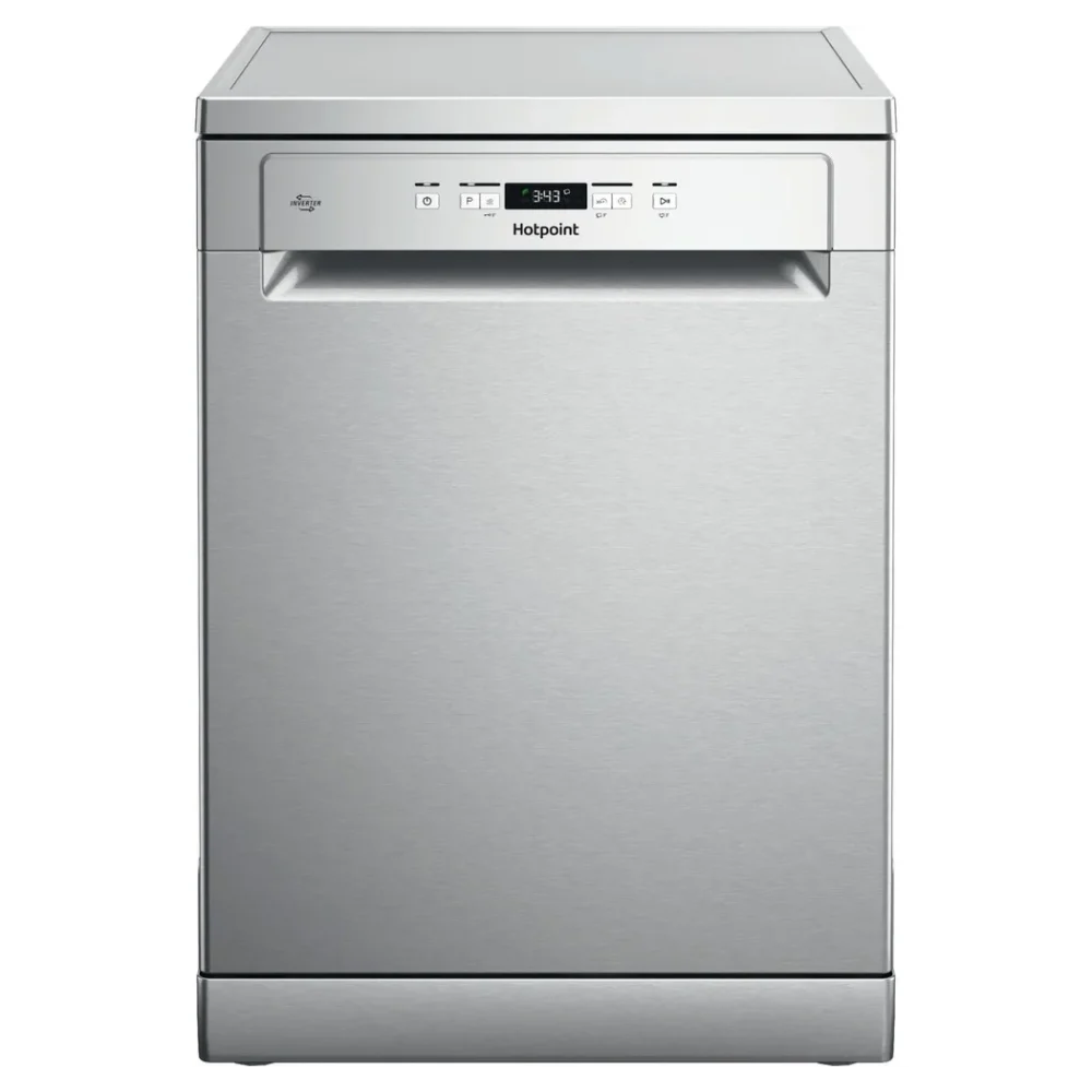 Hotpoint 60cm Freestanding Dishwasher | Inox | 14 Place | HP2FFC14BN6XUK Hotpoint 60cm Freestanding Dishwasher | Inox | 14 Place | HP2FFC14BN6XUK