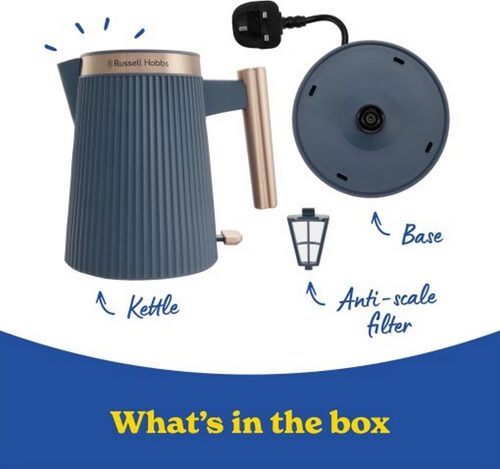 Russell Hobbs Brontë™ Kettle I Soft Navy I 26752 Russell Hobbs Brontë™ Kettle I Soft Navy I 26752