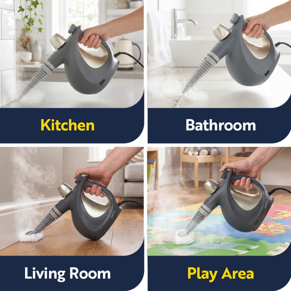 Beldray Titanium 10-in-1 Handheld Steam Cleaner I BEL0701TTR Beldray Titanium 10-in-1 Handheld Steam Cleaner I BEL0701TTR