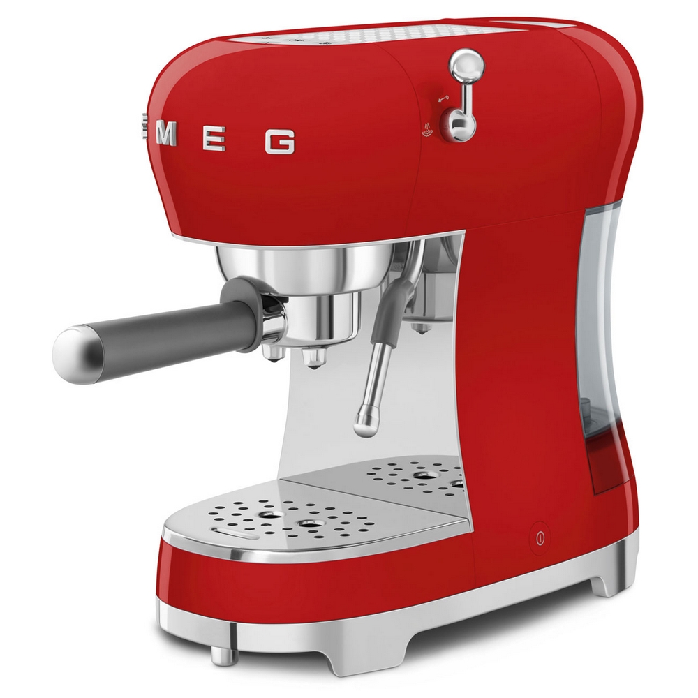 Smeg 50’s Style Espresso Coffee Machine I Red I ECF02RDUK Smeg 50’s Style Espresso Coffee Machine I Red I ECF02RDUK