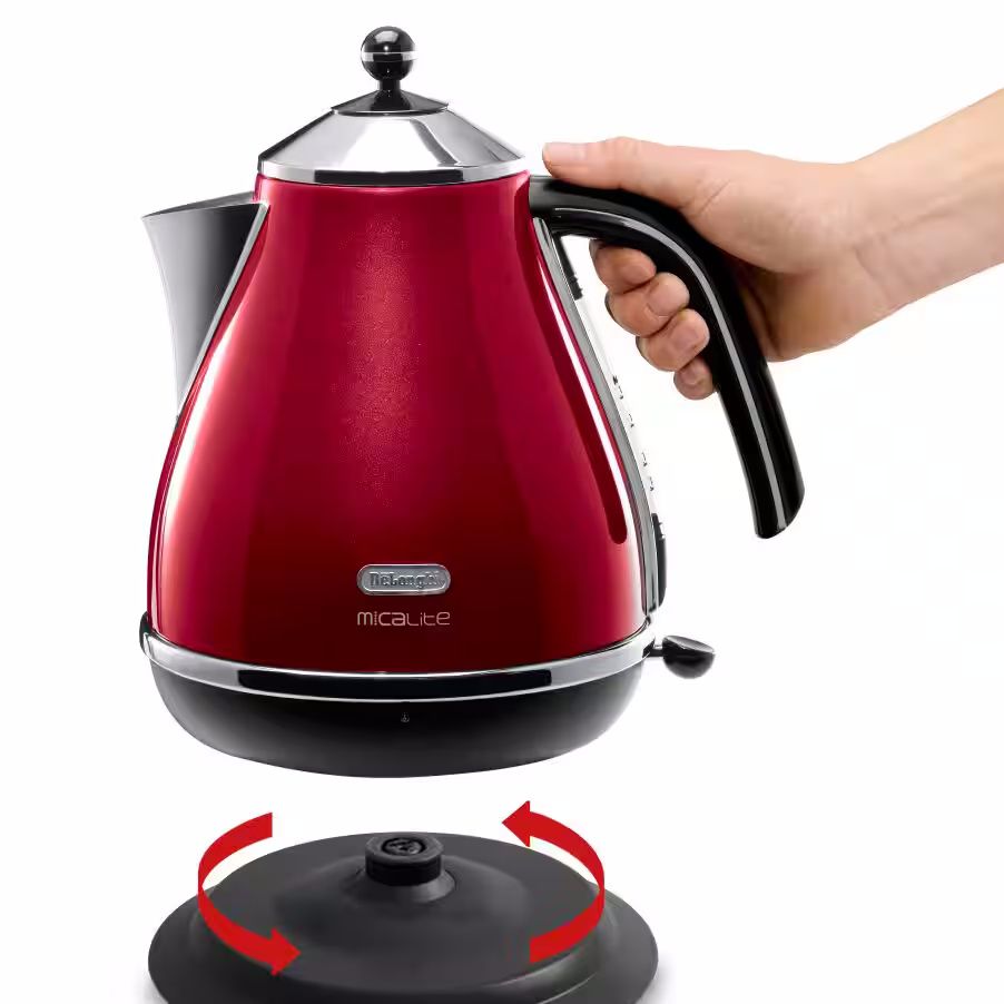 DeLonghi Icona Micalite Kettle I Red I KBOM3001.R DeLonghi Icona Micalite Kettle I Red I KBOM3001.R