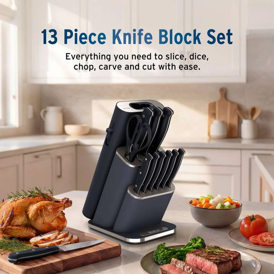 Ninja Foodi StaySharp Knife Block | Removable Sharpener | 13 pc | NK32013EUUKBK1 Ninja Foodi StaySharp Knife Block | Removable Sharpener | 13 pc | NK32013EUUKBK1