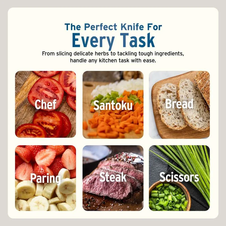 Ninja Foodi StaySharp Knife Block | Removable Sharpener | 13 pc | NK32013EUUKBK1 Ninja Foodi StaySharp Knife Block | Removable Sharpener | 13 pc | NK32013EUUKBK1