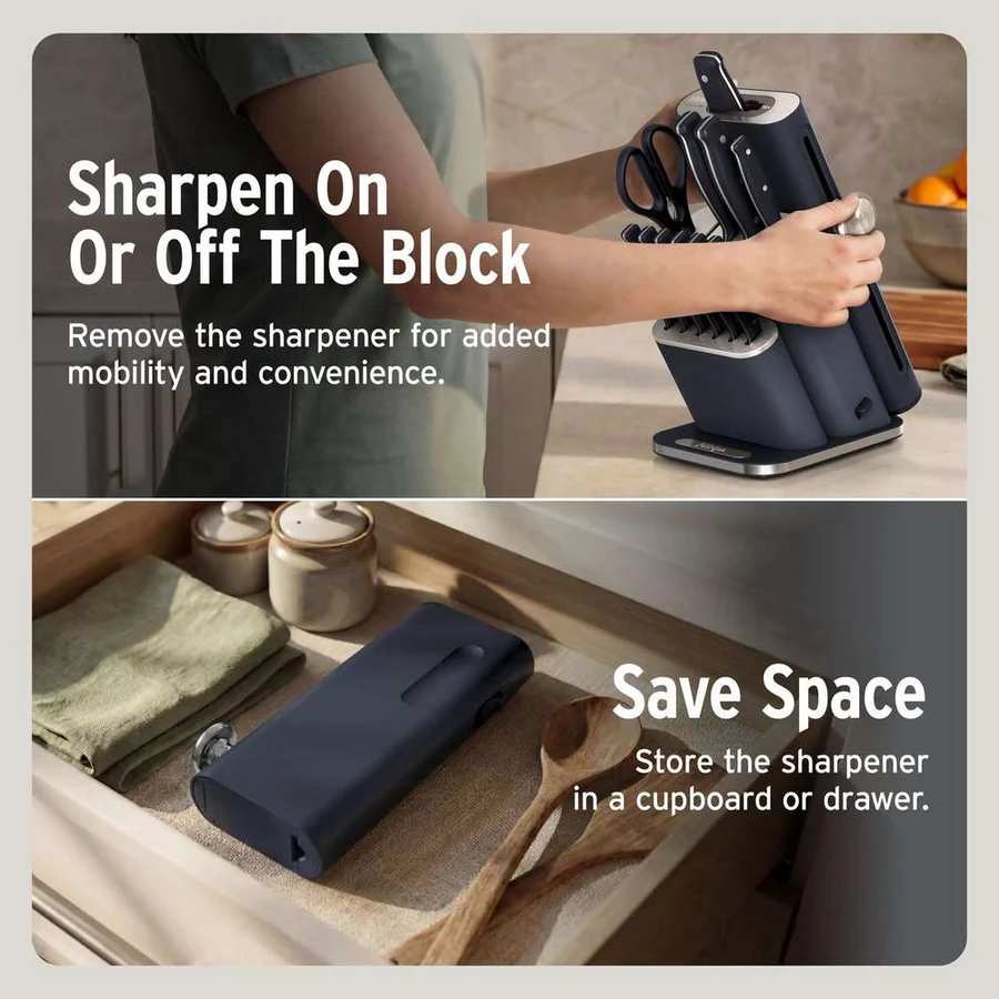 Ninja Foodi StaySharp Knife Block | Removable Sharpener | 13 pc | NK32013EUUKBK1 Ninja Foodi StaySharp Knife Block | Removable Sharpener | 13 pc | NK32013EUUKBK1
