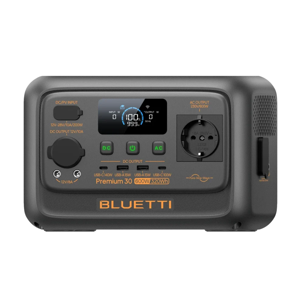 Bluetti Premium 30 V2 Portable Power Station I 600W 320Wh I PPR30V2UKGYBL010 Bluetti Premium 30 V2 Portable Power Station I 600W 320Wh I PPR30V2UKGYBL010