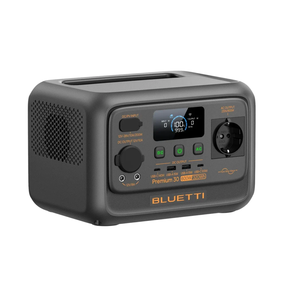 Bluetti Premium 30 V2 Portable Power Station I 600W 320Wh I PPR30V2UKGYBL010 Bluetti Premium 30 V2 Portable Power Station I 600W 320Wh I PPR30V2UKGYBL010